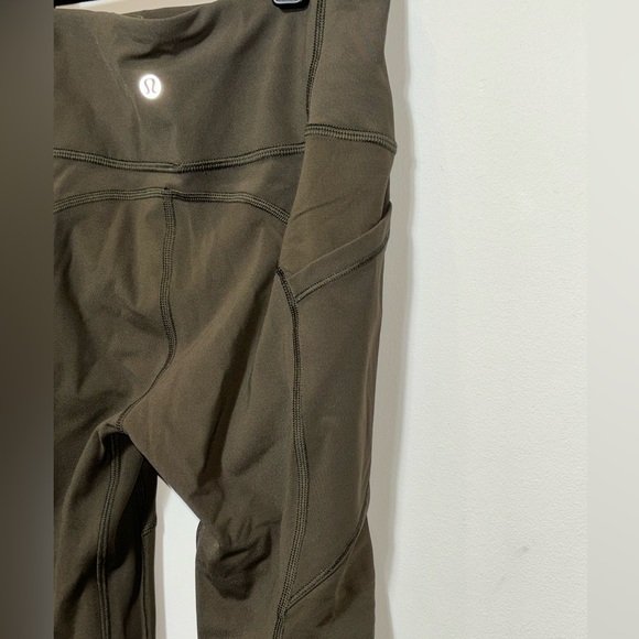 Lululemon All The Right Places Pant II Leggings 28" Olive Green W5AZTS Womens 4 - Picture 8 of 11